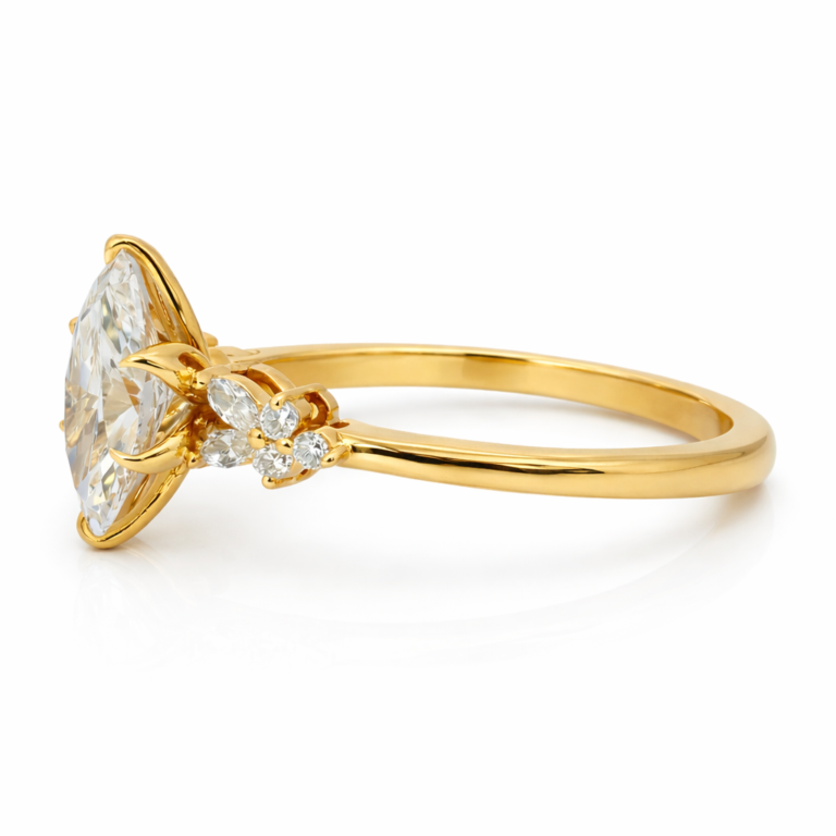 18kt Marquise 1.5ct Lab Grown Diamond Ring thumbnail 2