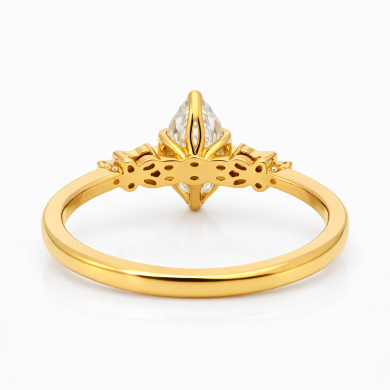 18kt Marquise 1.5ct Lab Grown Diamond Ring thumbnail 3