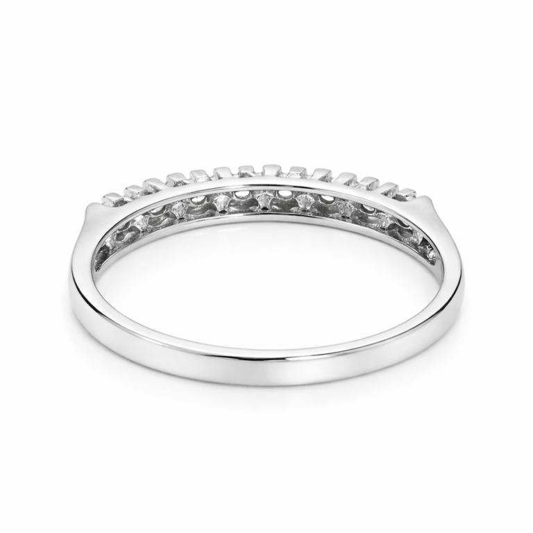 18kt White Gold Ring with 0.2ct Natural Diamond thumbnail 2