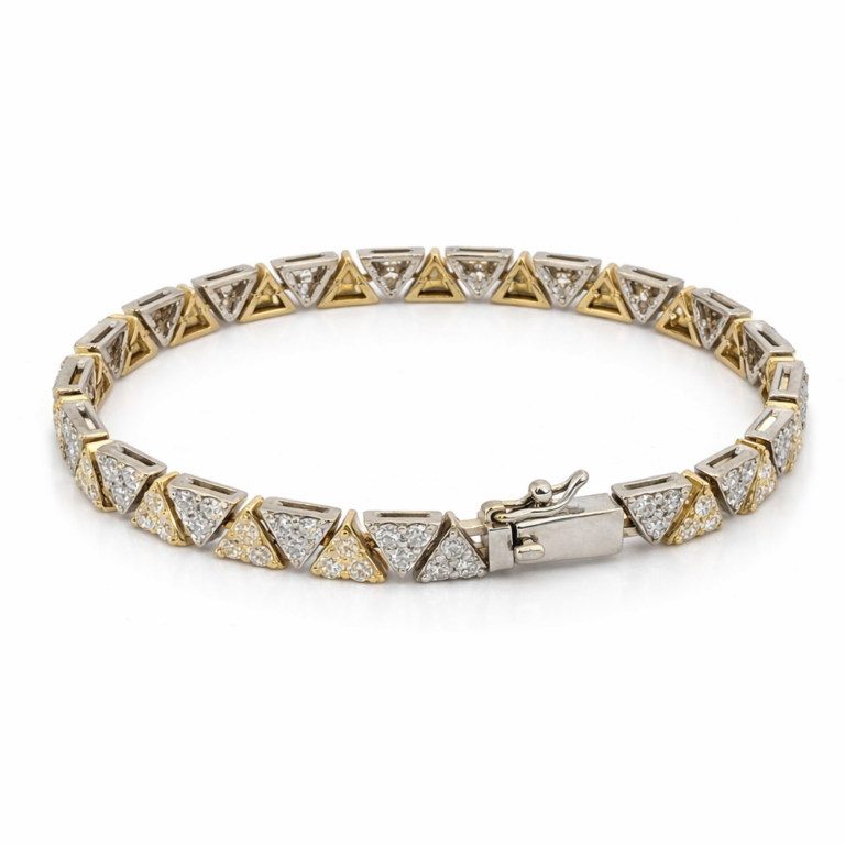 18kt Gold Bracelet with 3.78ct Natural Diamond