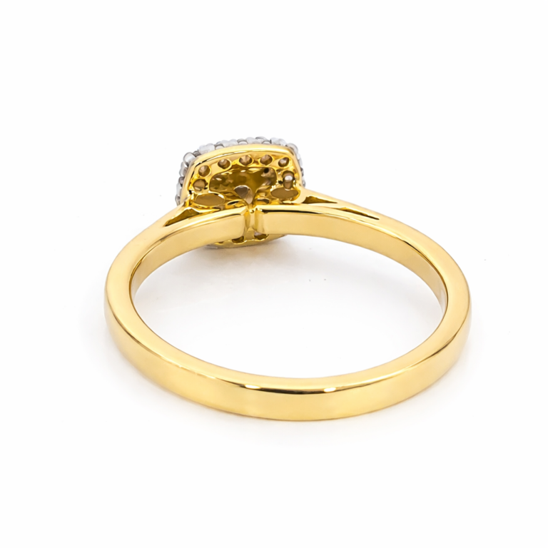 18kt Gold Ring with 0.3ct Natural Diamond thumbnail 2