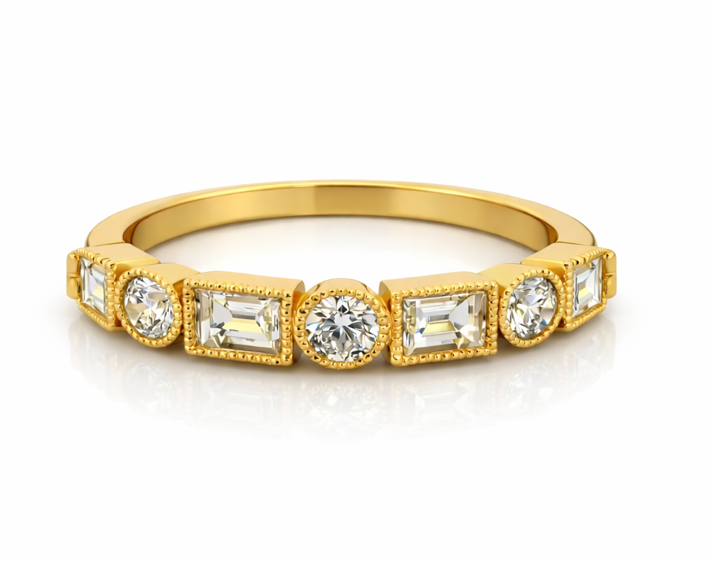 18kt Gold Ring with 0.71ct Natural Diamond