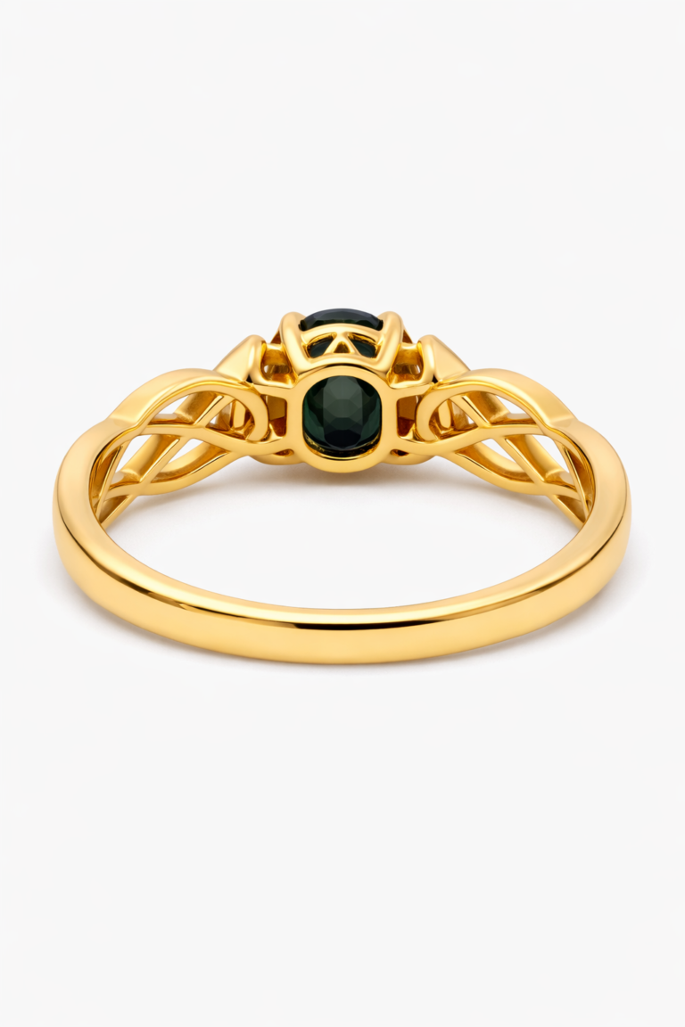 18kt Gold Ring 4.93g with 1ct Sapphire thumbnail 3