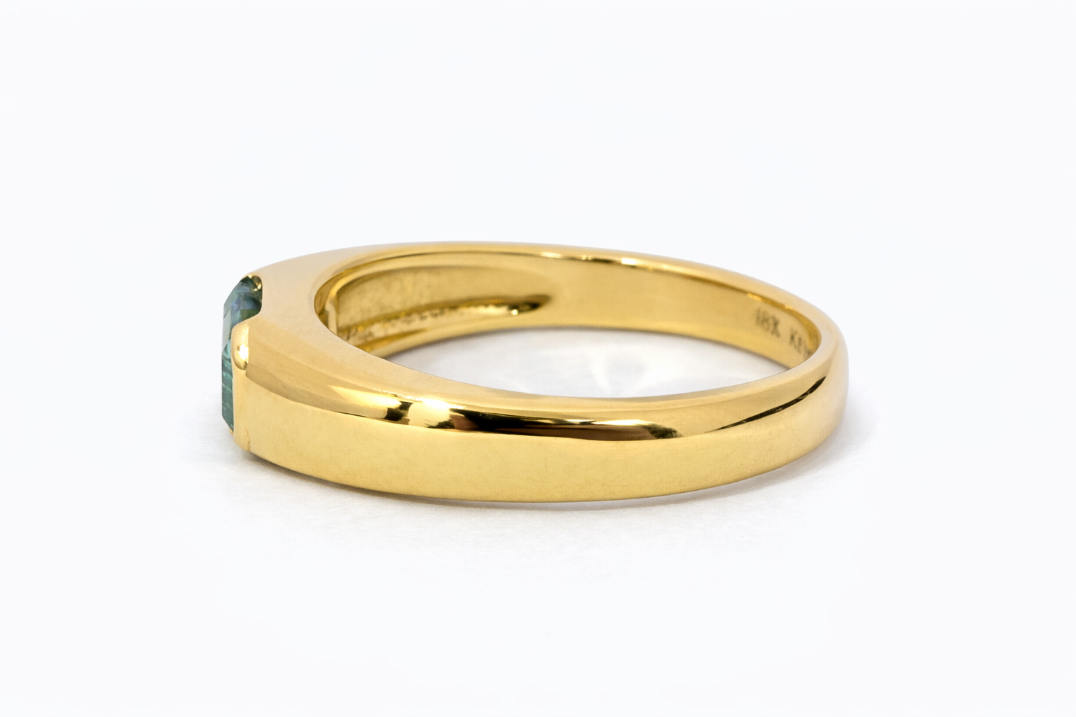 18kt Gold Ring 5.51g with 1ct Moissanite - Figura 2