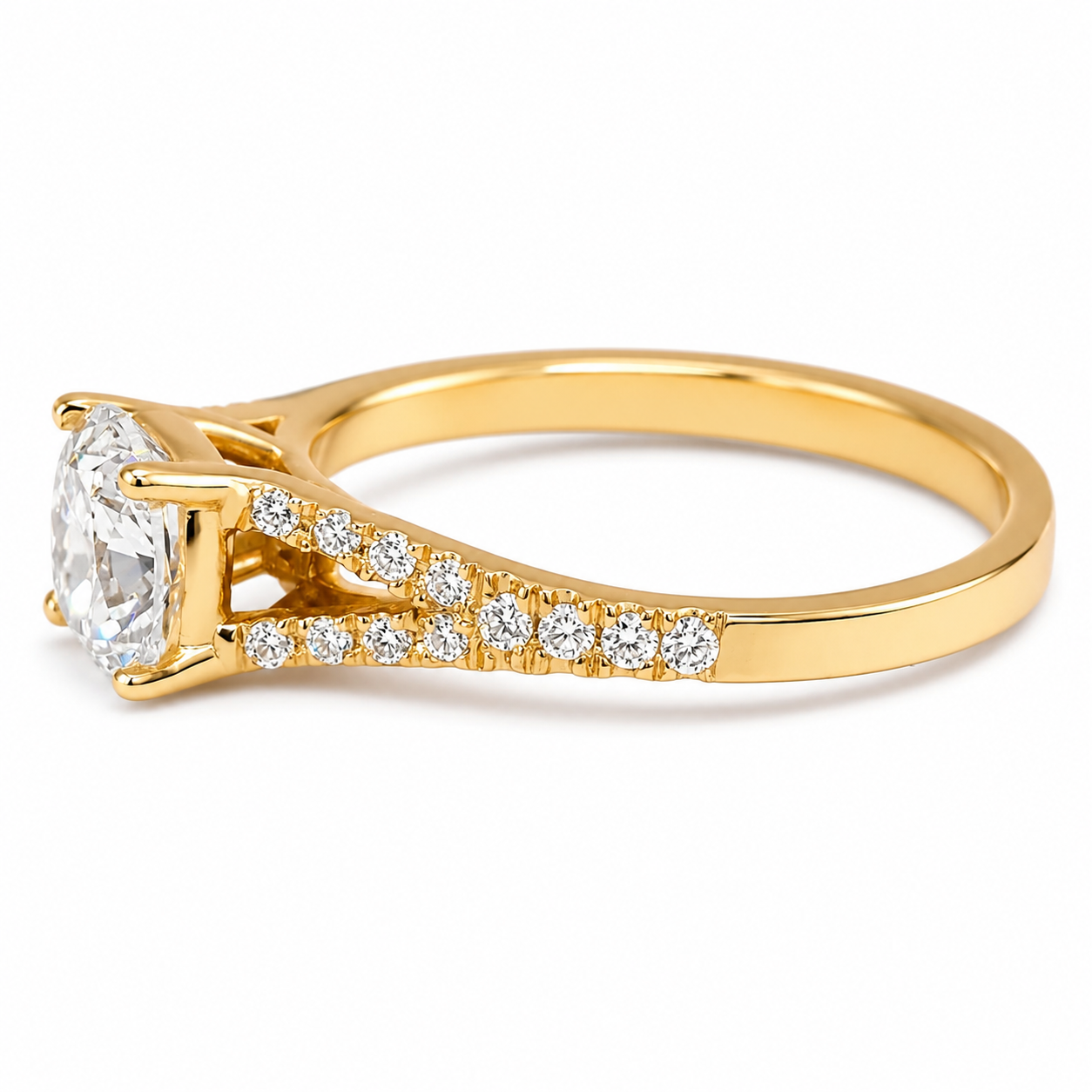 Aurelia Cushion Split Pavé 18K - Image 3