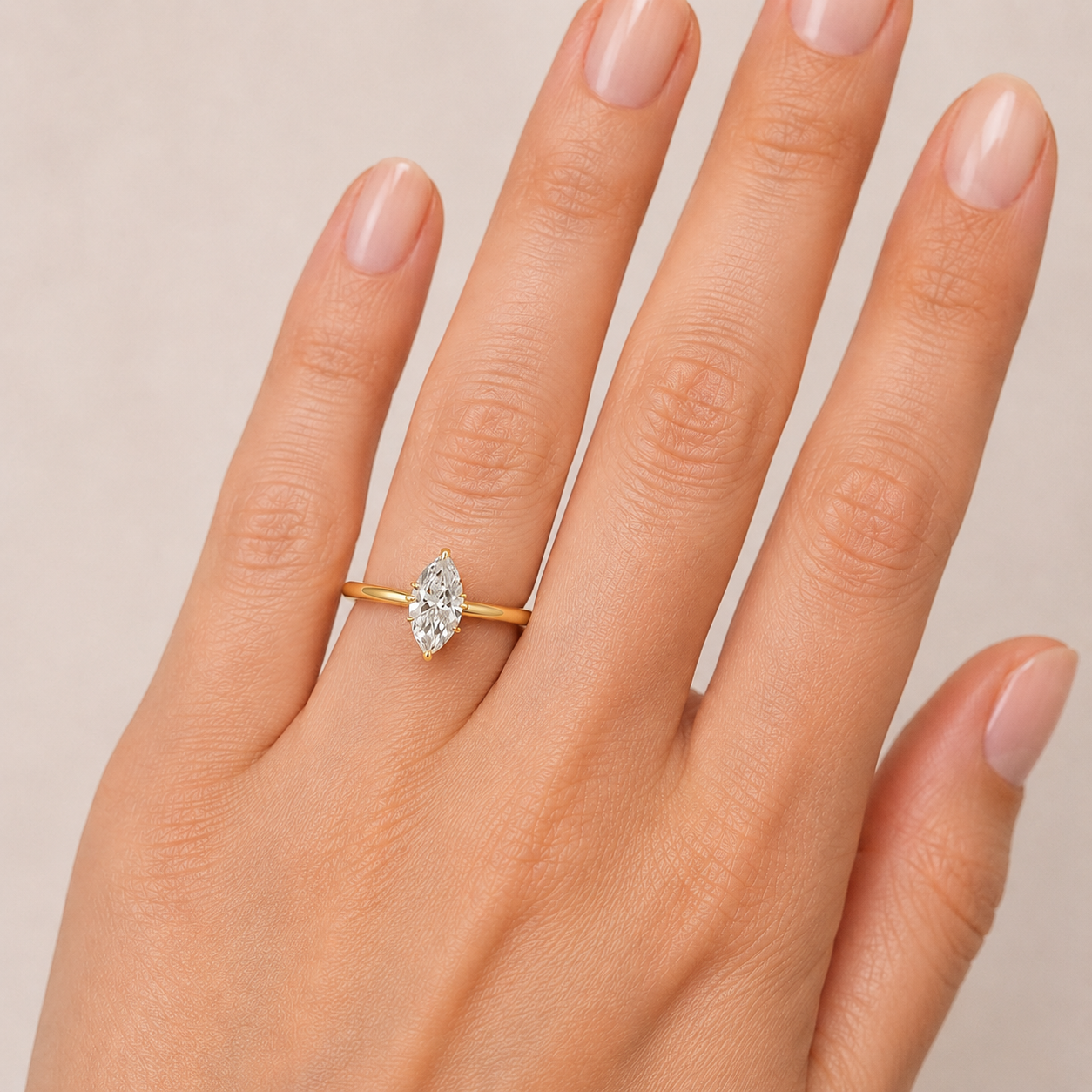 Marquise Solitar 18K - Image 4