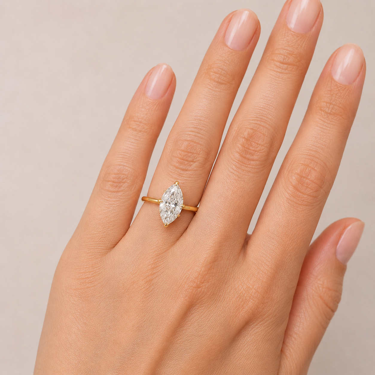 Marquise Solitar 18K - Image 3