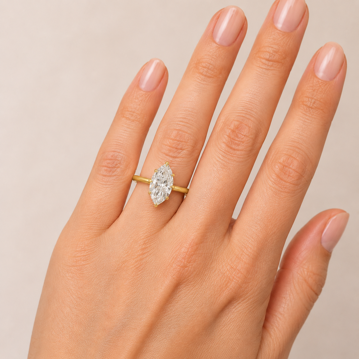 Marquise Solitar 18K - Image 2