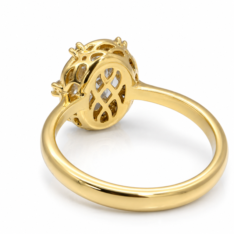 Oval Halo Royal Diamond Ring thumbnail 2