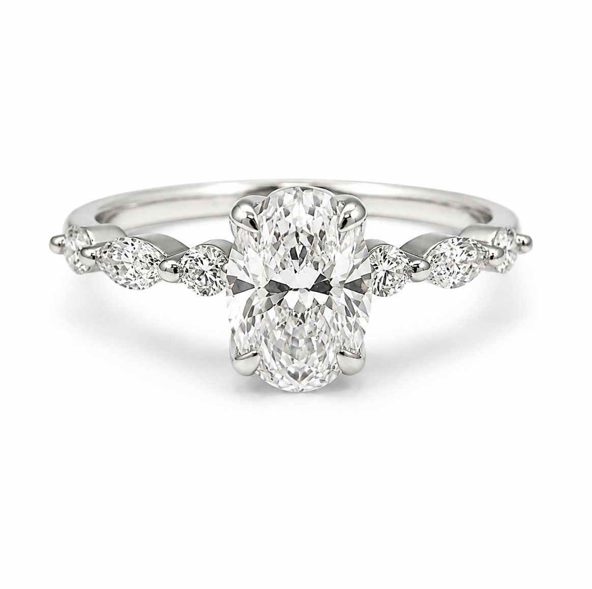 Oval Grace Diamond Ring