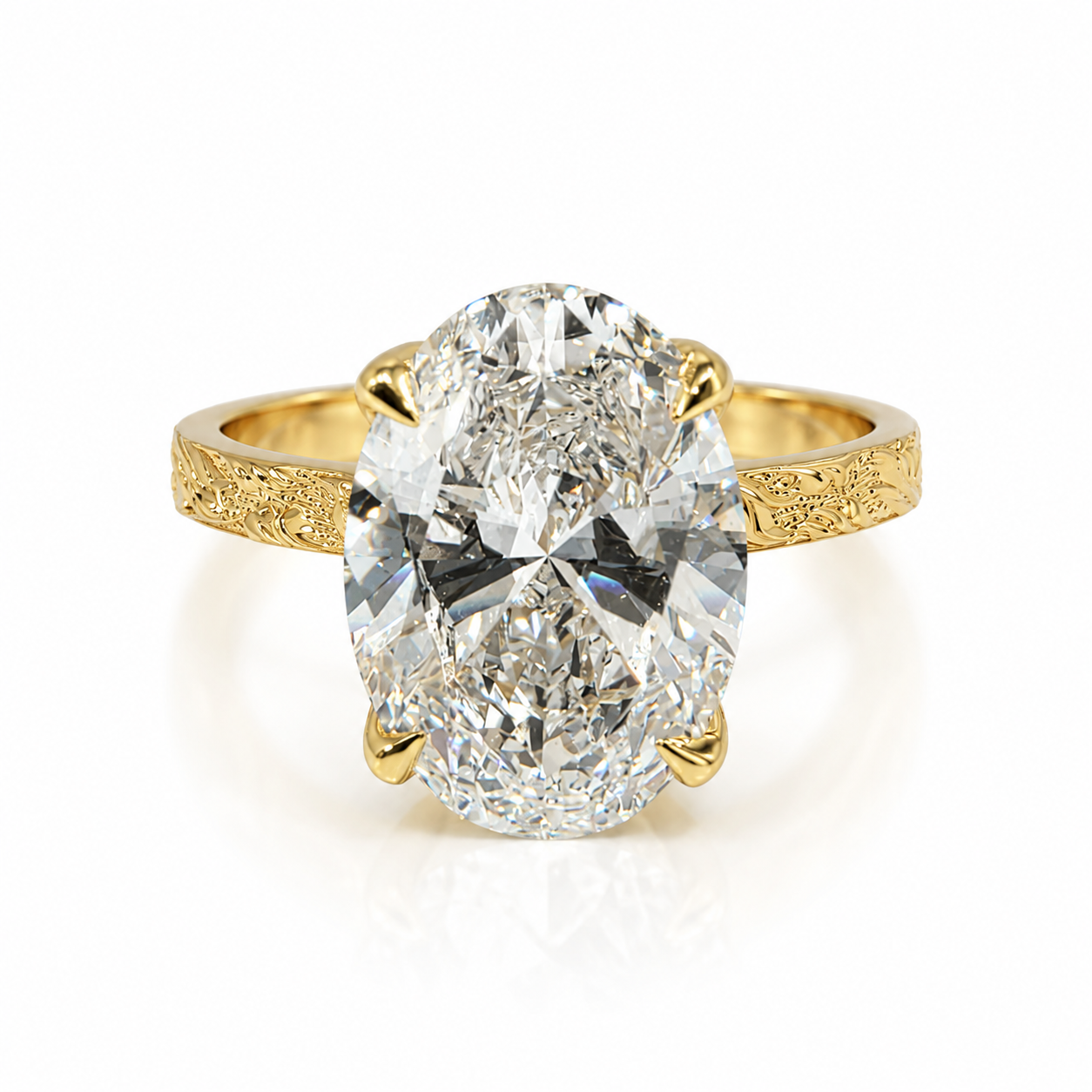 Unaze 18kt me Oval 4.02ct