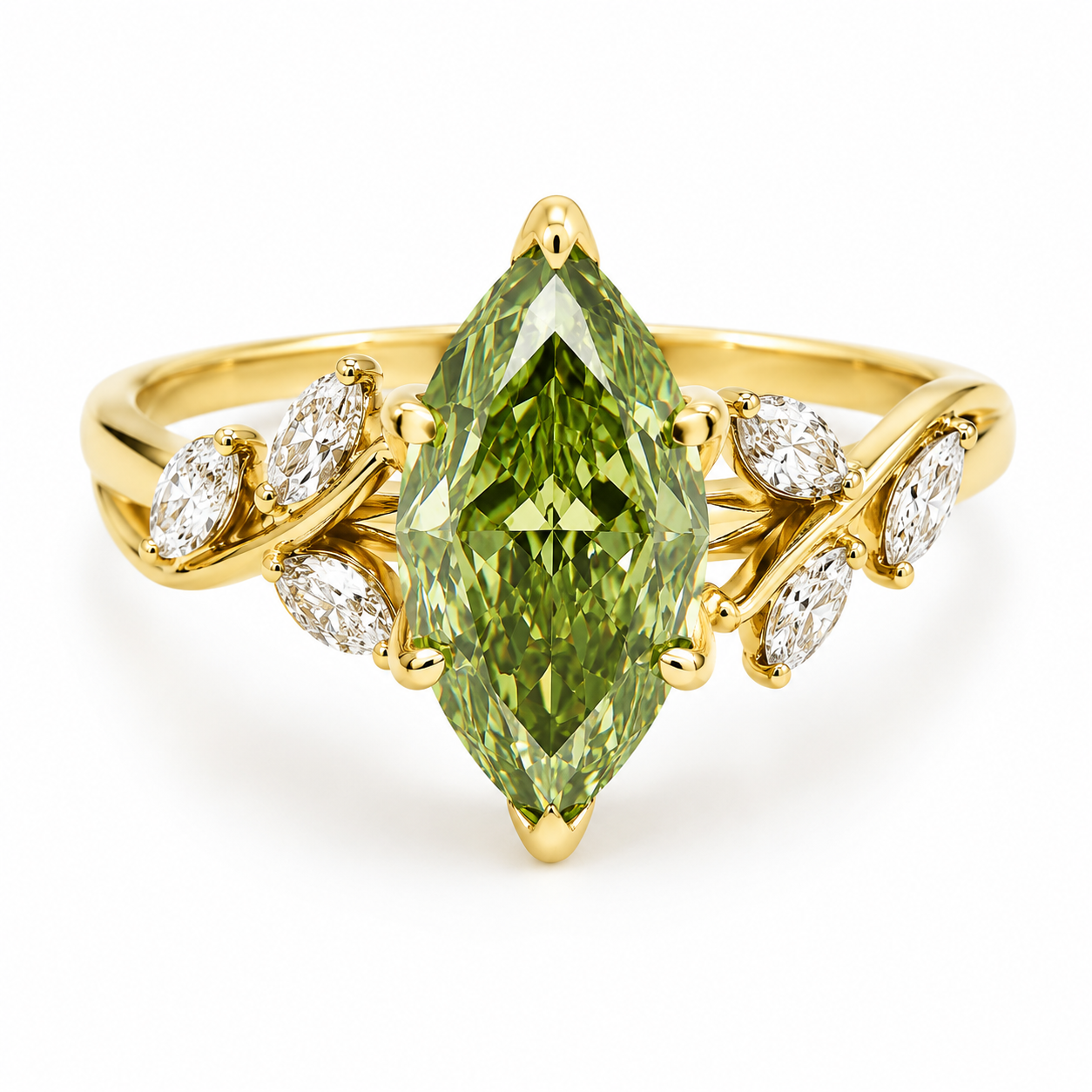 Marquise Green Lab Diamond 1.06ct