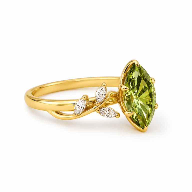Marquise Green Lab Diamond 1.06ct thumbnail 2