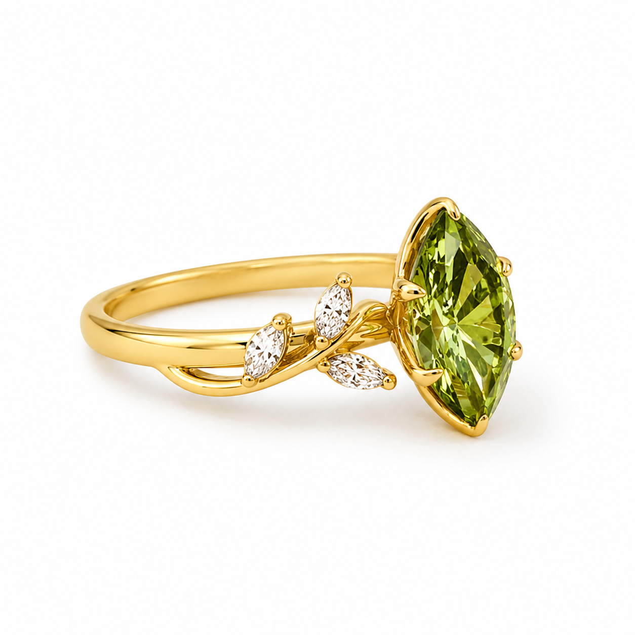 Marquise Green Lab Diamond 1.06ct - Image 2