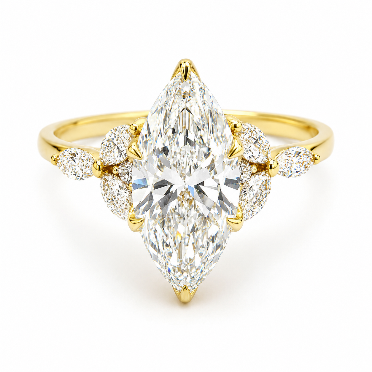 Marquise 2.36ct Gold 18kt